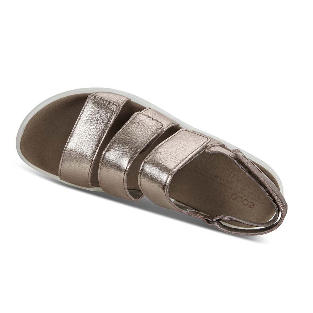 Ecco Flowt Platta Sandaler Dam Silver | SE 179HAP